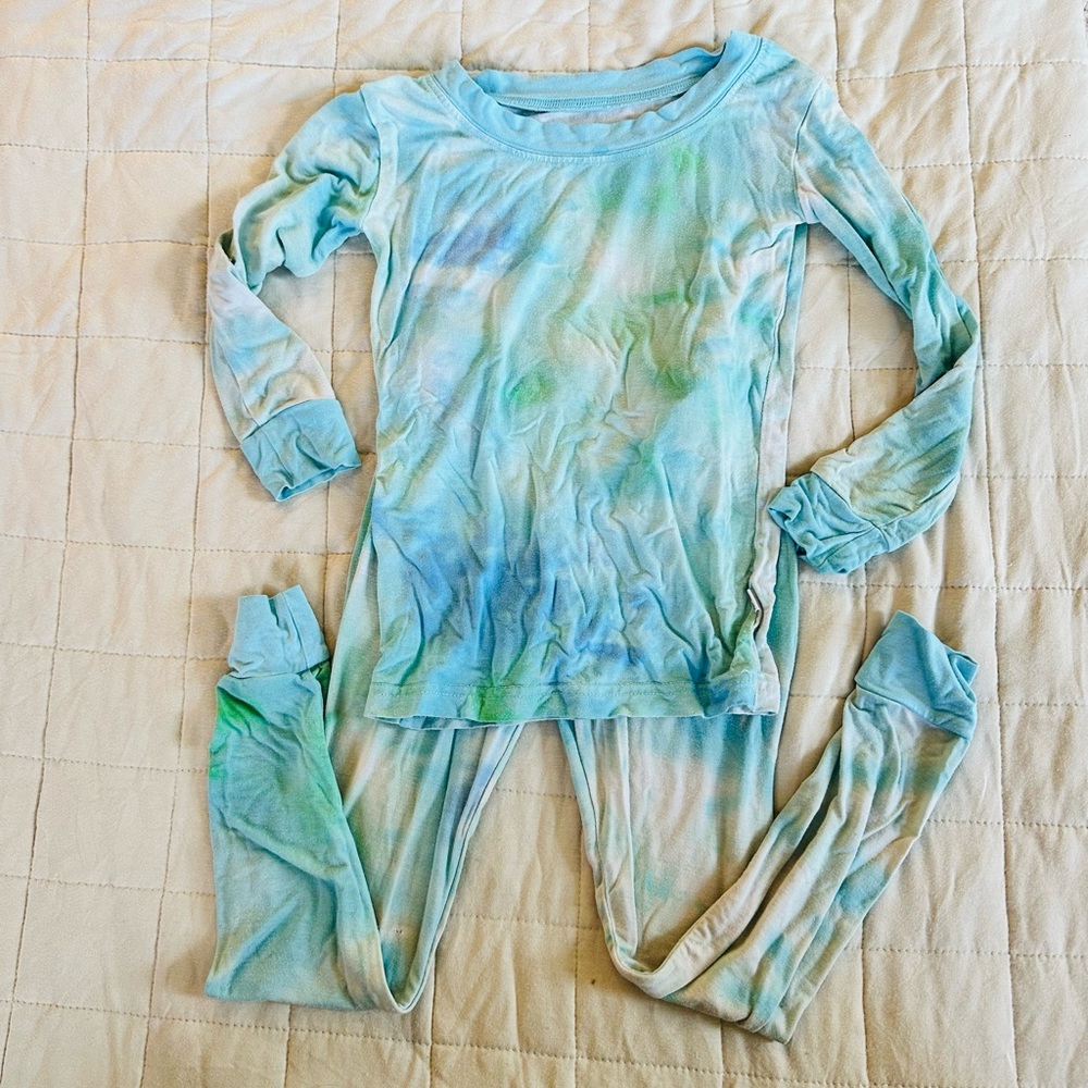 Little Sleepies PLAY condition Aqua Watercolor 3T